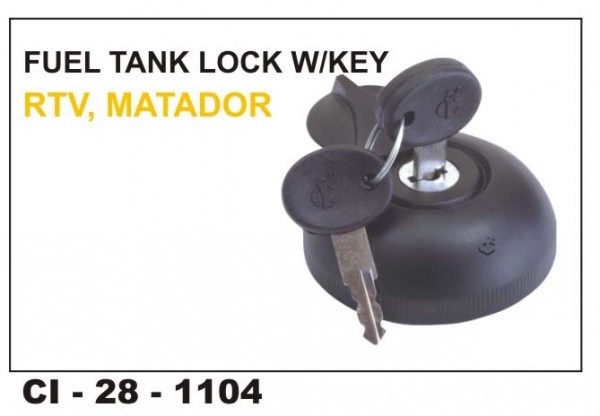 Fuel Tank Cap W/Key Matador Rtv Minidor CI-1104