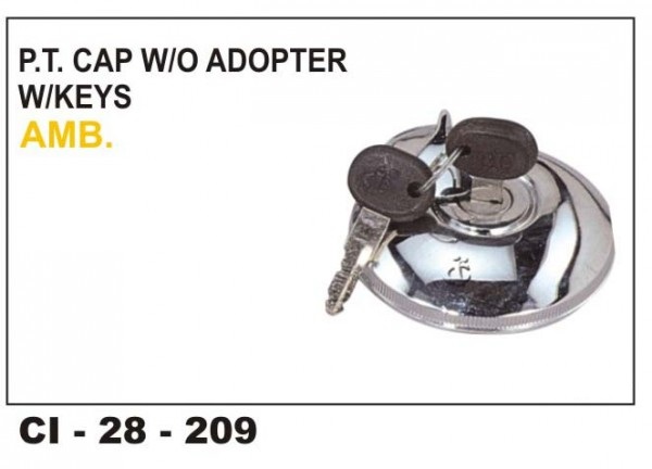 fuel-cap-ci-209 Fuel Tank Cap W/O Adopter Ambassador. CI-209