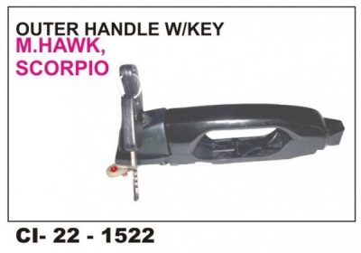 Outer Door Handle Scorpio Mhawk W/Key LHS CI-1522L