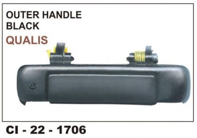 Outer Door Handle Qualis Black LHS CI-1706L