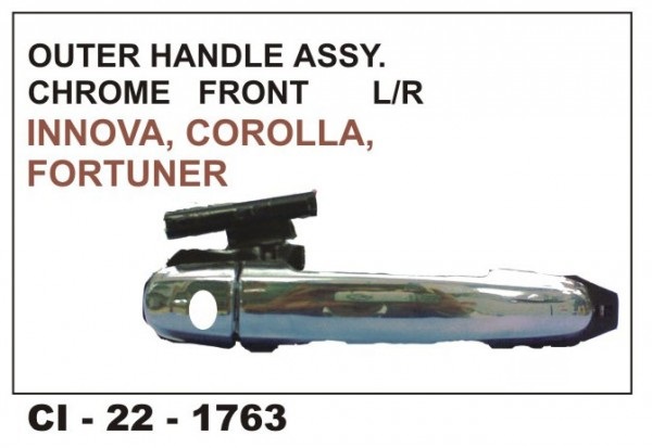 Outer Door Handle Assembly Innova (Chrome Plated) Front LHS CI-1763L
