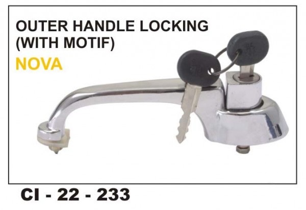 Outer Door Handle Locking W/Key Nova CI-233