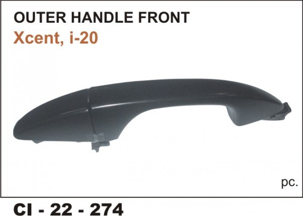 Outer Door Handle Xcent, I20 Elite Front (LHS) CI-274Fl