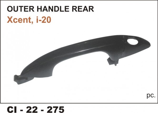 Outer Door Handle Xcent, I20 Elite Rear (LHS) CI-275Rl