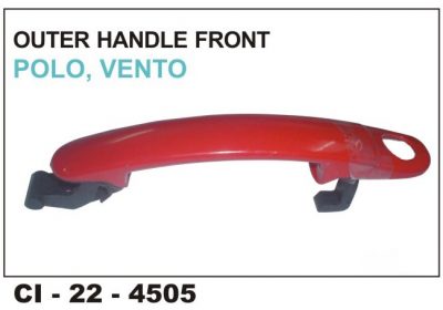 Outer Door Handle Polo / Vento Front LHS (Red) CI-4505L