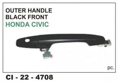 Outer Door Handle Honda Civic (Black) Front LHS CI-4708L