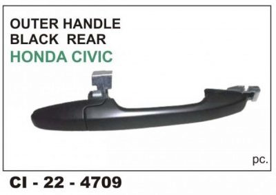 Outer Door Handle Honda Civic (Black) Rear RHS CI-4709R