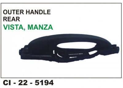 Outer Door Handle Indica Vista,Manza, Sumo Grande, Xenon Rear LHS CI-5194L