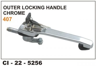 Locking Handle Tata 407,609, Chrome Plated CI-5256