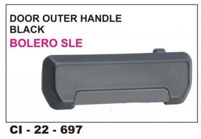 Outer Door Handle Bolero N/M Black RHS CI-697R