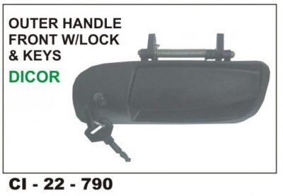 Outer Door Handle Safari Dicor W/Keys Front LHS CI-790L