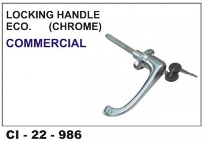 Locking Handle Commercial Chrome (Economy) CI-986