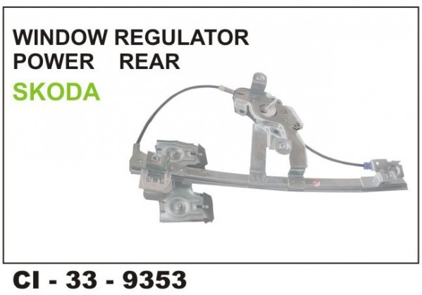 Power Window Regulator Skoda Rear LHS CI-9353L