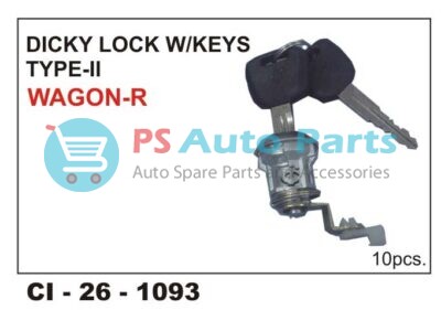 DICKEY LOCK W/KEYS WAGONR-TYPE 2