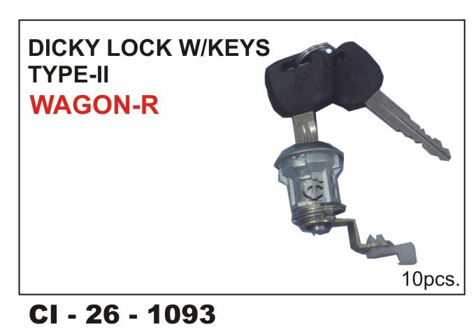DICKEY LOCK W/KEYS WAGONR-TYPE 2