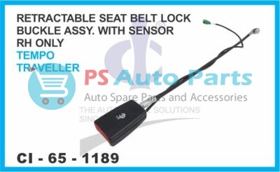 RETRACTABLE SEAT BELT LOCK BUCKLE ASSY. WITH SENSOR (RH ONLY) TEMPO TRAVELLER