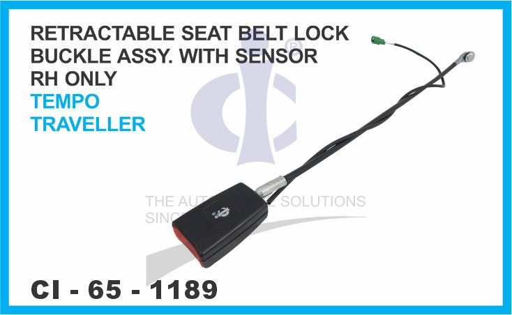 RETRACTABLE SEAT BELT LOCK BUCKLE ASSY. WITH SENSOR (RH ONLY) TEMPO TRAVELLER