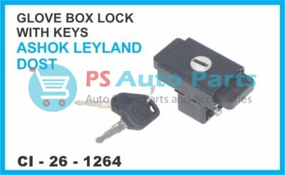 GLOVE BOX LOCK WITH KEYS ASHOK LEYLAND DOST