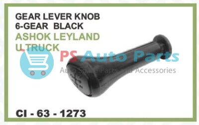 GEAR LEVER KNOB 6-GEAR BLACK ASHOK LEYLAND U TRUCK