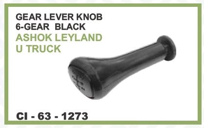 1273.jpeg GEAR LEVER KNOB 6-GEAR BLACK ASHOK LEYLAND U TRUCK