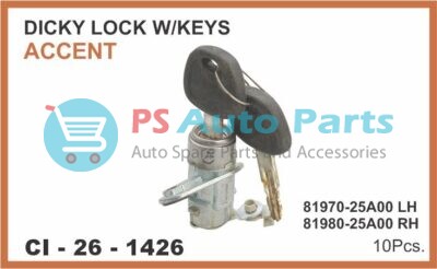 DICKY LOCK ACCENT W/K