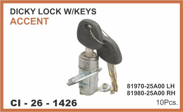 DICKY LOCK ACCENT W/K