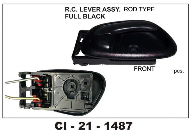 RC LOCK ASSY ROD TYPE I-10 BLACK