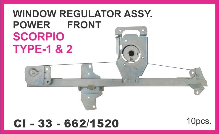 WINDOW REGULATOR ASSY SCORPIO POWER FRONT T1-& T-2 CI-1520