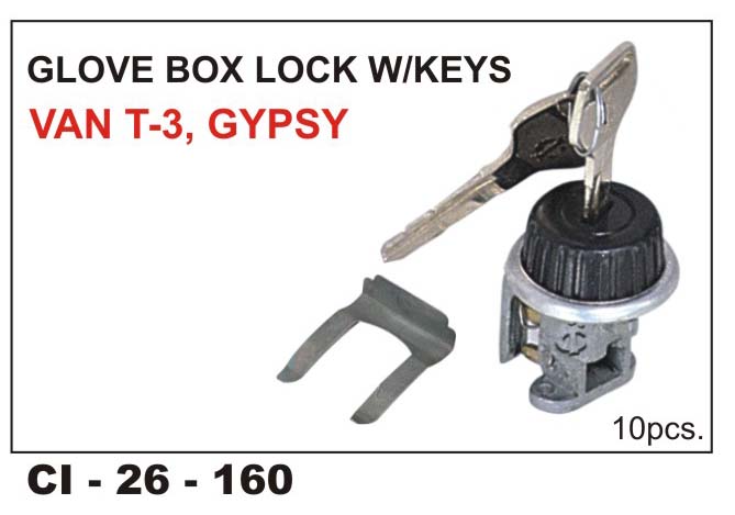 DB  LOCK W/KEY GYPSY, VAN TYPE-3