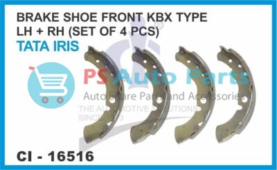 BRAKE SHOE FRONT TATA IRIS (KBX TYPE) LH/RH ( SET OF 4 PCS )