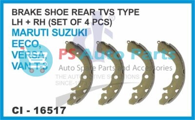16517.jpeg BRAKE SHOE REAR TVS TYPE LH/RH ( SET OF 4 PCS ) MARUTI SUZUKI EECO VERSA VAN T-3