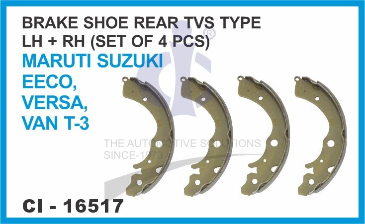 16517.jpeg BRAKE SHOE REAR TVS TYPE LH/RH ( SET OF 4 PCS ) MARUTI SUZUKI EECO VERSA VAN T-3