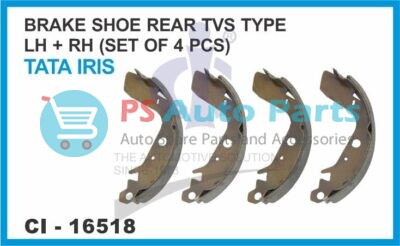 BRAKE SHOE REAR TATA IRIS (TVS TYPE) LH/RH ( SET OF 4 PCS )
