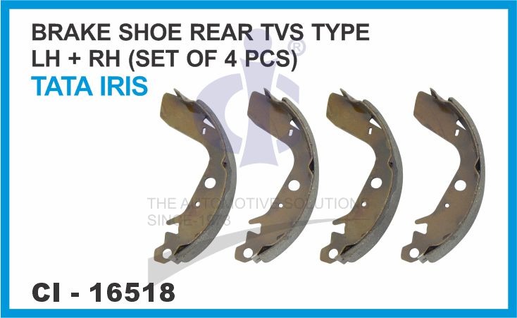 BRAKE SHOE REAR TATA IRIS (TVS TYPE) LH/RH ( SET OF 4 PCS )