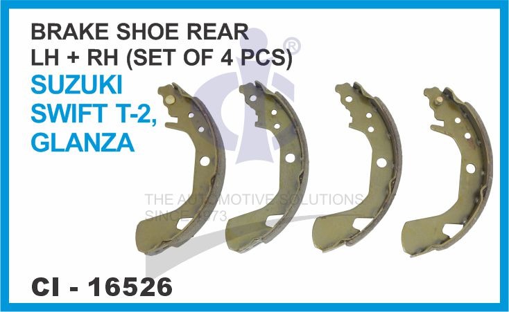 BRAKE SHOE REAR LH/RH ( SET OF 4 PCS ) SUZUKI SWIFT T-2 GLANZA