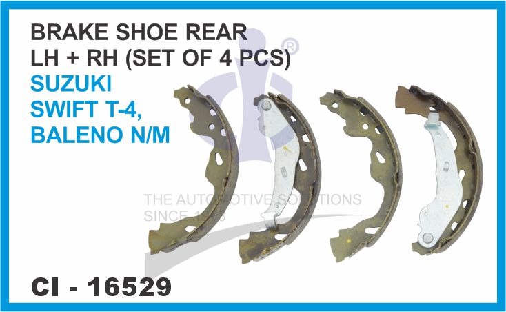 16529.jpeg BRAKE SHOE REAR LH/RH ( SET OF 4 PCS ) SUZUKI SWIFT T-4 BALENO