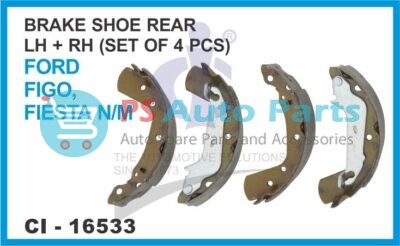 16533.jpeg BRAKE SHOE REAR LH/RH ( SET OF 4 PCS ) FORD FIGO, FIESTA N/M