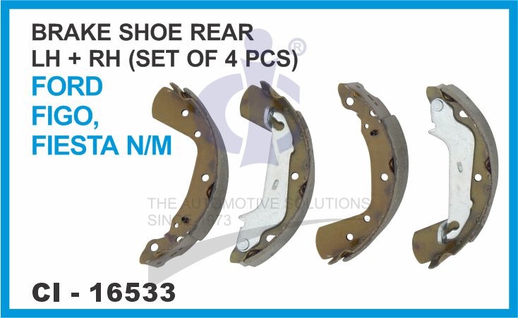 BRAKE SHOE REAR LH/RH ( SET OF 4 PCS ) FORD FIGO, FIESTA N/M