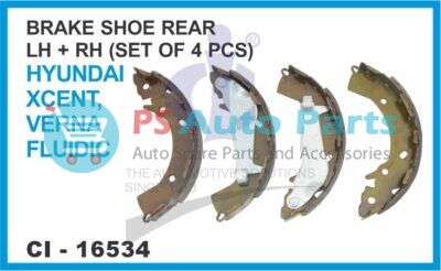 BRAKE SHOE REAR LH/RH ( SET OF 4 PCS ) HYUNDAI XCENT, VERNA FLUIDIC
