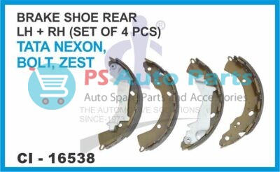 16538.jpeg BRAKE SHOE REAR NEXON BOLT ZEST LH/RH ( SET OF 4 PCS )