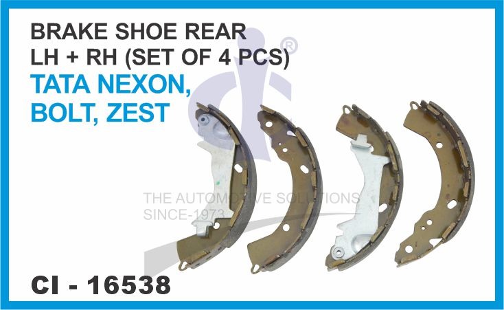 BRAKE SHOE REAR NEXON BOLT ZEST LH/RH (  SET OF 4 PCS )