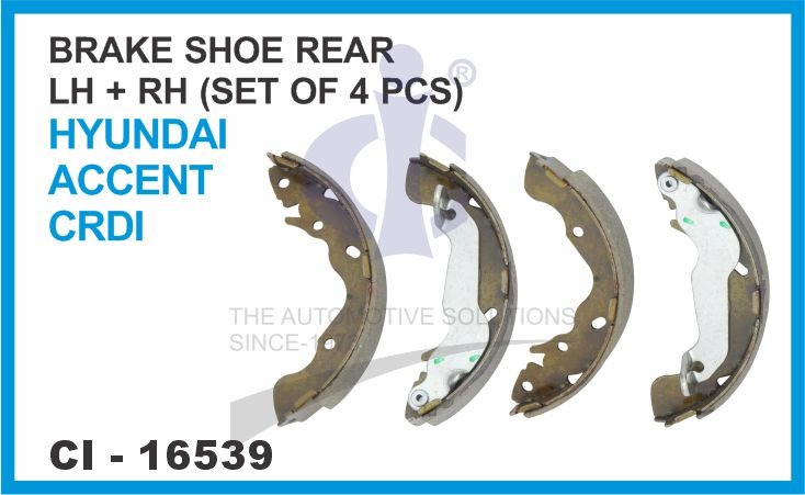 BRAKE SHOE REAR HYUNDAI ACCENT CRDI LH/RH ( SET OF 4 PCS)