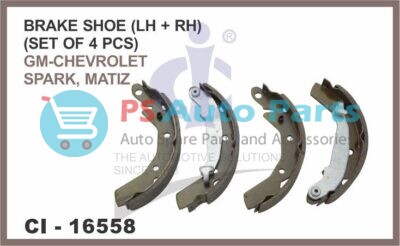 BRAKE SHOE ( LH + RH) (SET OF 4 PCS) SPARK, MATIZ