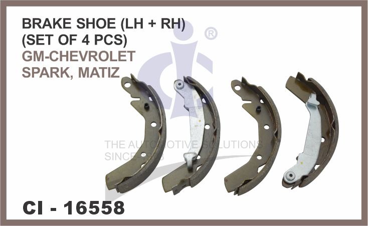 BRAKE SHOE ( LH + RH) (SET OF 4 PCS) SPARK, MATIZ