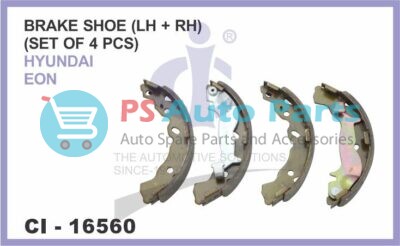 BRAKE SHOE ( LH + RH) (SET OF 4 PCS) HYUNDAI EON