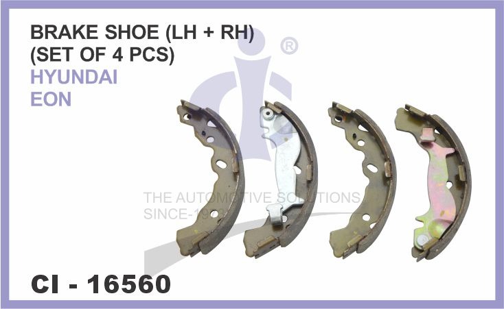 BRAKE SHOE ( LH + RH) (SET OF 4 PCS) HYUNDAI EON