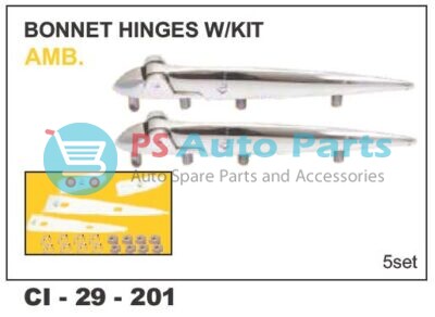 BONNET HINGE W/KIT  AMB