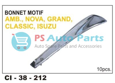 BONNET MOTIF AMBASSADOR,NOVA,GRAND,CLASSIC,ISUZU,ACTIVA,MAESTRO,AVIATOR