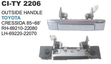 OUTSIDE DOOR HANDLE TOYOTA CRESSIDA 85 88