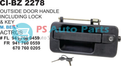 OUTER HANDLE INCLUDING LOCK & KEY BHARAT BENZ